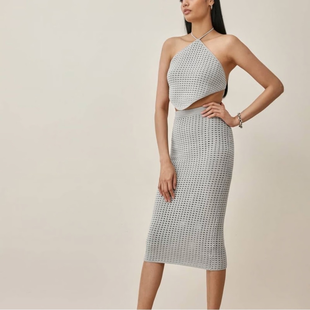 Reformation Circa Open Knit Two Piece Set
